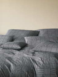 Elegante pościel mako bawełna Crossover czarno-biała 24564 200x220