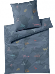 Elegante pościel mako bawełna Explorer ozeanblau 24570 200x220