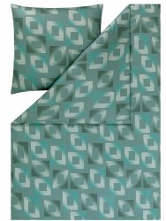 Estella pościel mako- jersey Heiko lagune 6542 155x200