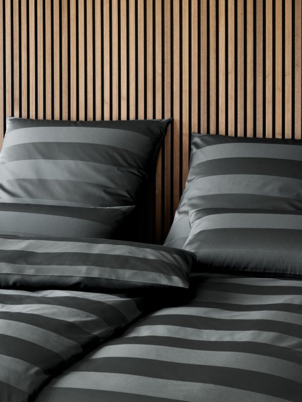 Elegante pościel bawełniana żakardowa En bloc basalt 2414 155x200