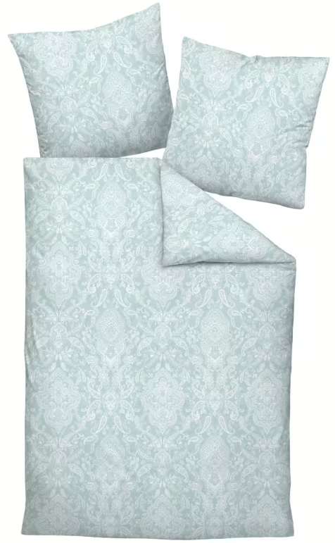 Janine pościel mako-satin Milano grün türkis 45108 135x200