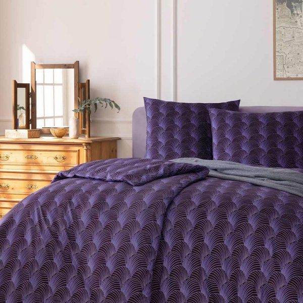 Estella mako-jersey Jacobia aubergine 6892 155x200