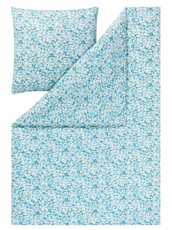 Estella pościel mako- jersey Tina cyan 6545 135x200