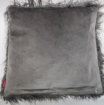 Poszewka futrzana Alpaka szary 45x45