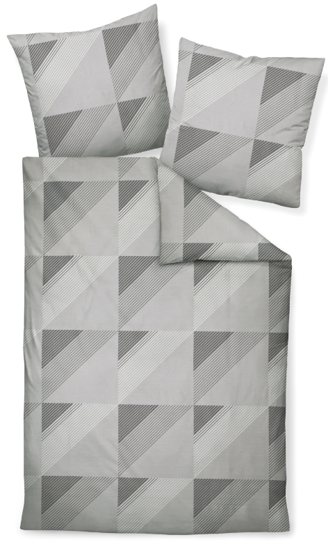 Janine pościel mako-satin J. D. grau 87065 155x200