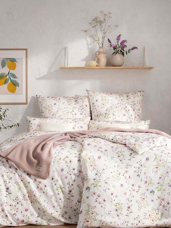 Estella mako-satin Petra elfenbein 7962 135x200