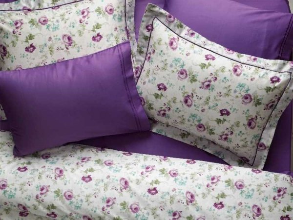 Tivolyo pościel satynowa Garden violet 200x220