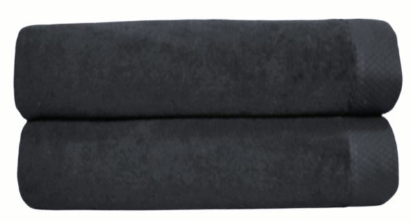 Nowoczesny ręcznik jednolity czarny 700g - 30x50, 50x100, 70x140