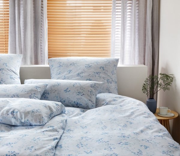 Elegante poszewka mako batyst Piano blau 24515 40x80, 80x80
