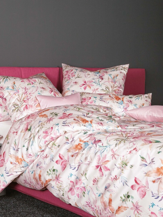 Janine pościel mako-satin Milano korallrosa 45096 135x200