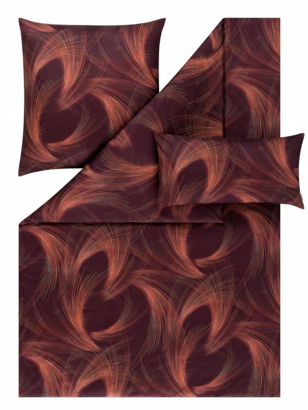 Estella mako-satin Lino vino 7993 155x200