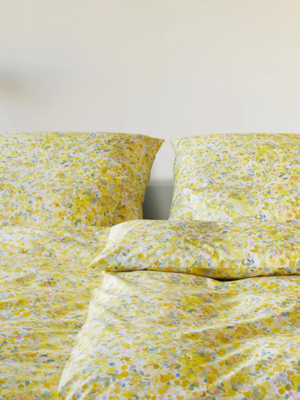 Elegante pościel letnia mako batyst Mimosa zitronengelb 24566 240x220