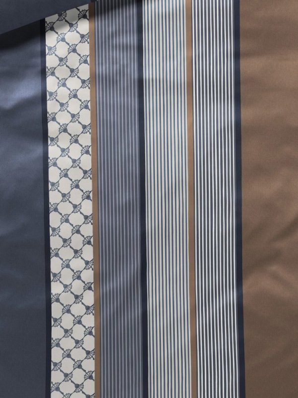 Joop pościel mako-satin Cornflower stripes deep granatowo-brązowy 4069 200x220