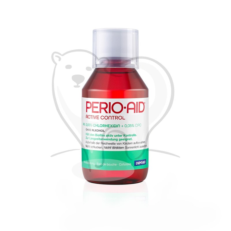 PERIO AID 0,05% CHX - płukanka dentystyczna zawierająca 0,05% Chlorheksydyny + Chlorku Cetylopirydyny 0,05%