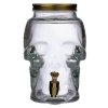 Duża Czaszka - szklany słój z kranikiem na napoje kształcie czaszki