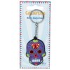 breloczek do kluczy - Meksykańska Czaszka Calavera Fioletowa, Sugar Skull