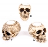 świecznik w kształcie czaszki - gadżety i prezenty z czaszkami