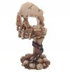 świecznik szkielet czaszka w kształcie czaszki kości gadżety z czaszkami czaszeczka