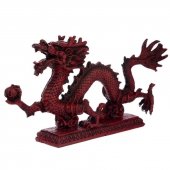Czerwony Chiński Smok - figurka długość 33cm