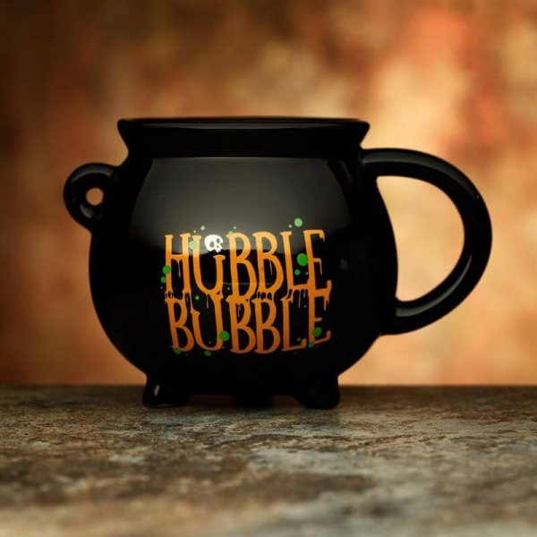 duży kubek Kociołek Czarownicy z napisem &quot;Hubble Bubble - kubeczek dla wiedźmy