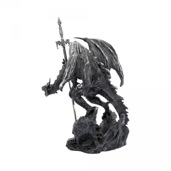 figurka Czarny Smok ze Stalowym Mieczem &quot;Black Dragon Sword&quot; Nemesis Now
