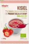 Bezglutenowy ekologiczny kisiel o smaku truskawkowym