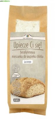 CHLEB BEZGLUTENOWY JASNY MIESZANKA PIĘĆ PRZEMIAN 440 g 
