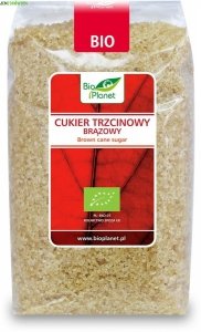 CUKIER TRZCINOWY BRĄZOWY EKOLOGICZNY DEMERARA BIO PLANET 500 g