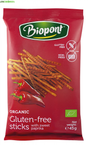 PALUSZKI PAPRYKOWE BEZGLUTENOWE BIO BIOPONT 45 g