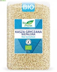 KASZA GRYCZANA BEZGLUTENOWA EKOLOGICZNA NIEPALONA BIO PLANET DUŻE OPAKOWANIE 2 kg