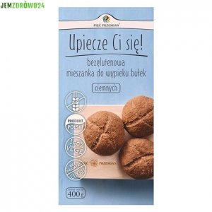 MIESZANKA - BUŁKI BEZGLUTENOWE CIEMNE PIĘĆ PRZEMIAN 400 g