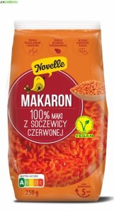 MAKARON PROTEINOWY Z SOCZEWICY CZERWONEJ NOVELLE 250 g