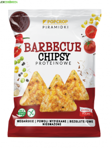  CHRUPKI PIRAMIDKI PROTEINOWE O SMAKU BARBECUE BEZGLUTENOWE POPCROP 60 g