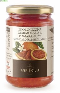 MARMOLADA DŻEM Z CZERWONYCH POMARAŃCZY SYCYLIJSKICH BIO AGRISICILIA 360 G