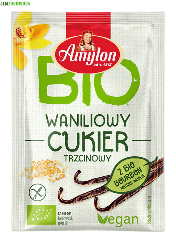 CUKIER WANILIOWY Z WANILIĄ BURBON BIO AMYLON 8 g