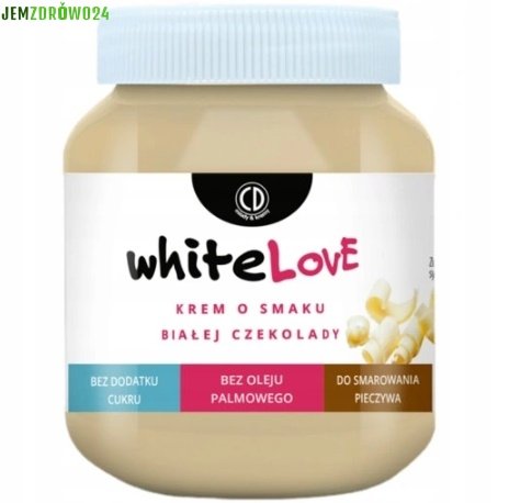 KREM WHITE LOVE BEZ CUKRU O SMAKU BIAŁEJ CZEKOLADY CD 350 g