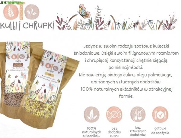 OTO KULKI PŁATKI CYNAMON Z JABŁKIEM BEZ CUKRU OTOLANDIA 110 g