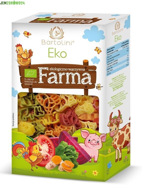Makaron z suszonymi warzywami Farma Bartolini 250 g