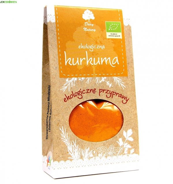 EKOLOGICZNA MIELONA KURKUMA DARY NATURY 50 g