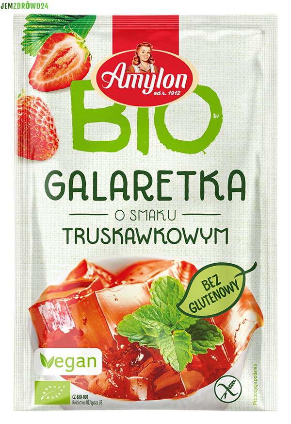 GALARETKA TRUSKAWKOWA BEZGLUTENOWA BIO AMYLON 40 g