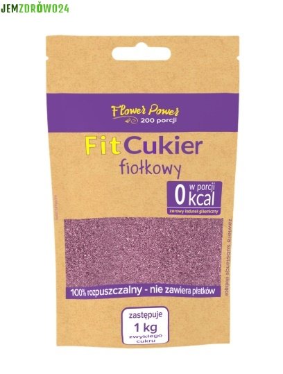 FIT CUKIER FIOŁKOWY KETO 0 KALORII FLOWER POWER 100 g