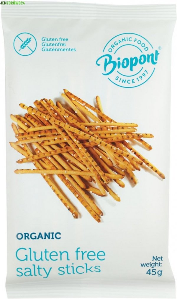 Paluszki solone bezglutenowe Biopont 45 g