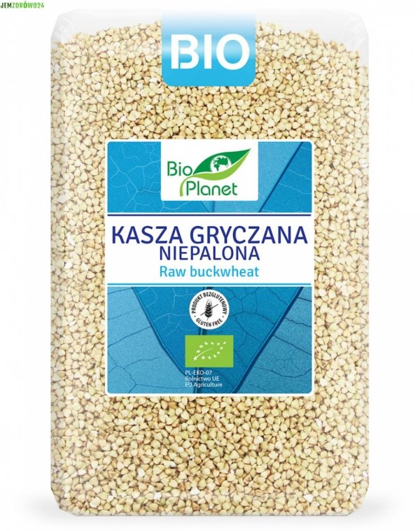 KASZA GRYCZANA BEZGLUTENOWA EKOLOGICZNA NIEPALONA BIO PLANET DUŻE OPAKOWANIE 2 kg