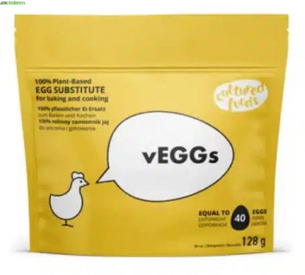 vEGGS ROŚLINNY ZAMIENNIK JAJEK JAJ WEGEJAJKA CULTURED FOODS 128 g