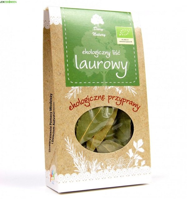 Ekologiczny liść laurowy Dary Natury 10 g