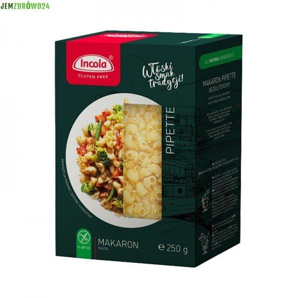 MAKARON WŁOSKI BEZGLUTENOWY PIPETTE INCOLA 250 g