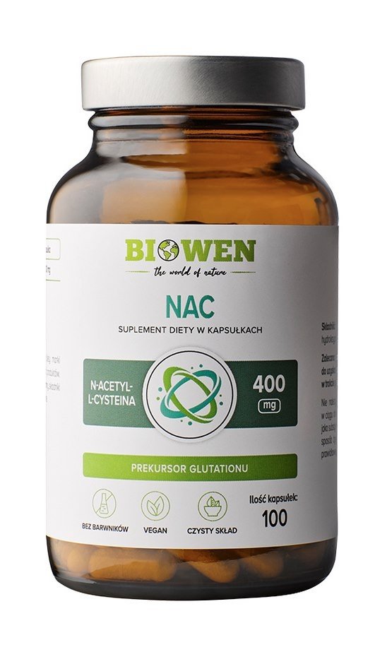 NAC N-acetylocysteina 100 kapsułek