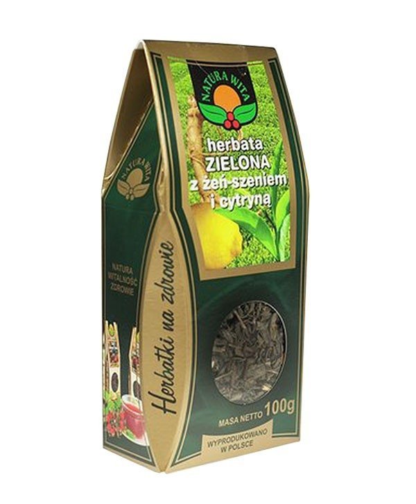 Herbata Zielona z Żeń-Szeniem i Cytryną 100g