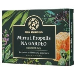 Mirra i Propolis na Gardło 12 pastylek