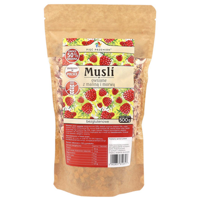 Musli Owsiane Malina z Morwą 500g